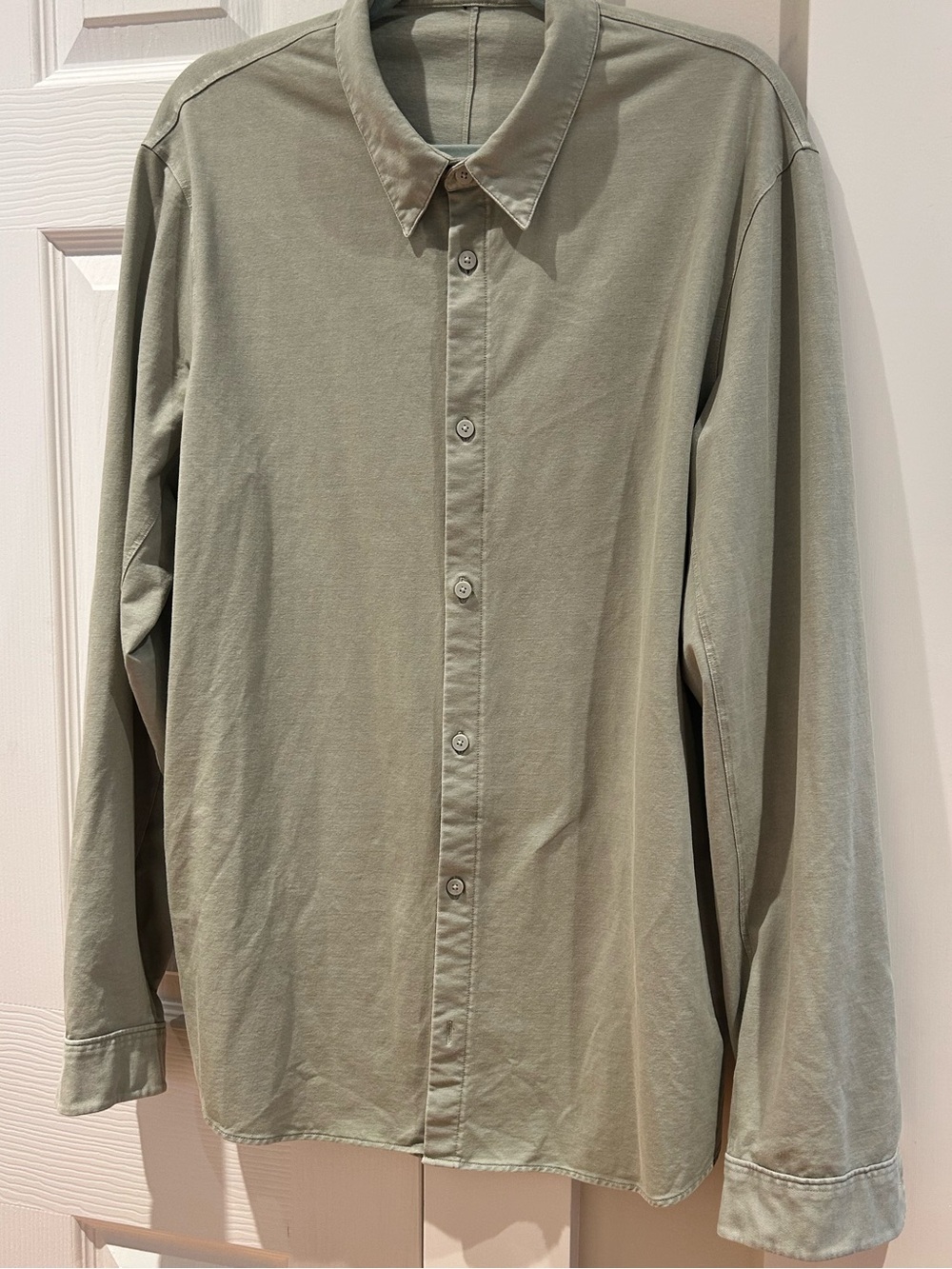 lululemon athletica Sage Green Long-Sleeve Button-Up Shirt